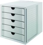 HAN Suport plastic cu 5 sertare pentru documente, HAN - gri deschis (HA-1450-11) - officeclass