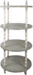 Clayre & Eef Raft lemn verde bej Ø 80x175 cm (5H0740) Raft