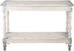 Clayre & Eef Consola lemn alb vintage 110x35x78 cm (5H0734)