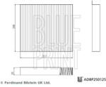 BLUE PRINT Filtru, aer habitaclu BLUE PRINT ADBP250125 (ADBP250125)