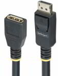 StarTech - 3 m-es DisplayPort hosszabbítókábel, DP 1.4 monitorkábel, 8K 60Hz - 10F-DP14-EXTEND-CBL (10F-DP14-EXTEND-CBL)