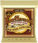 Ernie Ball 3047 Earthwood Silk & Steel Extra Soft 80/20 Bronze 3-Pack