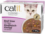 Catit 24x85g Catit Cuisine ragu Marha & zöldség nedves macskatáp