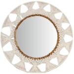 Koopman Tükör kerek fonott keret fehér 55cm (569955)