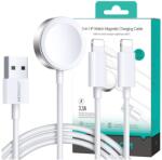 JOYROOM Mágneses kábel 3 az 1-ben, Joyroom, USB-A / Világítás típusa, 3, 5 W, 1, 2 m, Fehér