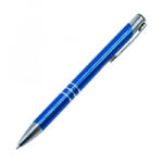  Golyóstoll nyomógombos fém kék test, Channel, írásszín kék (AP809488-06) (AP809488-06)