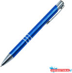 Channel Golyóstoll nyomógombos fém kék test, Channel, írásszín kék (60055)