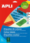 APLI Etikett, 70x37 mm, színes, , piros, 2400 etikett/csomag (LCA11836) (LCA11836) - aqua