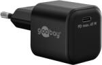 Goobay 65369 Nano USB-C Hálózati Töltő - 65W, Fekete
