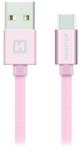 SWISSTEN 71522305 USB-A apa - USB-C apa Adat- és Töltőkábel 2m - Rózsaszín (71521305) (71521305)