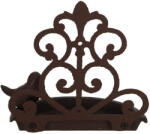 Esschert Design Klasszikus stílusú öntöttvas fali madáretető és -itató, 18 cm