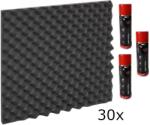 Audiotec Pyramid Waves 50x50x2, 5 SET 2 Panou absorbant din spumă (PYRAMID-WAVES-250-SET2)