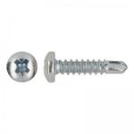 MoftX Din 7504N - Surub Autoforant Cu Cap Bombat, Zincat Alb - 4.2, 45 (FKT11168)