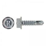 MoftX Din 7505K - Surub Autoforant Cap Hexagonal, Zincat Alb - 6.3, 45 (FKT11135)