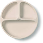  BabyOno tányér szilikon tapadó aljú háromrekeszes bézs 1482/04 - babycenter-online