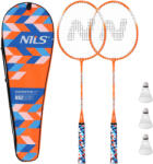 NILS Alumínium / tollaslabda szett 2 ütő + 3 labda + tok Nils NRZ2051 fehér|narancssárga
