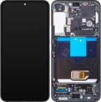 Samsung Piese si componente Display cu Touchscreen Samsung Galaxy S22 5G S901, cu Rama, Negru, Service Pack GH82-27521A (GH82-27520A) - pcone