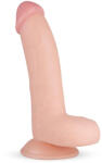 Real Fantasy Cliff - dildo realist cu testicule - 22cm - culoare naturală (8719497667031) Dildo