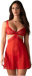 Obsessive - Babydoll dantelă transparentă cu chilot - roșu (27417503111) - lovesexshop