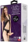  Felcsatolható dupla dildó Wearable Harness Strap on Double Ended Realistic Dildo