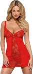 Obsessive - Babydoll și tanga sexy - dantelă roșie - L/XL (27170853131)