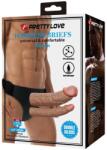 Pretty Love Keaven Harness Briefs with Double Dildos felcsatolható eszköz