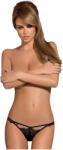 Obsessive Intensa - dupla pántos csipke tanga (fekete) (23219551111) - szexshop