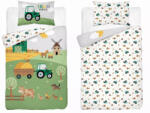  Pamut ágynemű huzat 90*120 cm - Farm zöld traktorral