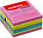 KORES Cub notite autoadeziv, 75x75mm, 450 file/set, spring neon, KORES (KS48464)