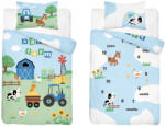  Pamut ágynemű huzat 90*120 cm - Farm kék traktorral