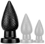 DarkSil PineCock Plug L - prémium anális dugó fekete színben