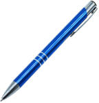  Golyóstoll nyomógombos fém kék test, Channel, írásszín kék - delfinbuvar