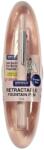  Stilou retractabil Writech corp roz + 5 patroane cu cerneală albastru