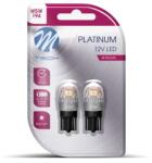 m-tech Set de 2 x becuri LED, Portocaliu, W5W T10, 12 24V, W2.1x9.5d (LB835Y-02B)