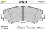 VALEO set placute frana, frana disc VALEO ESSENTIAL 301943 (301943)