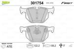 VALEO set placute frana, frana disc VALEO ESSENTIAL 301754 (301754)