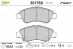 VALEO set placute frana, frana disc VALEO ESSENTIAL 301760 (301760)