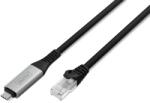 ASSMANN Assmann-DIGITUS USB-C 3.2 Gen1 - RJ45 Ethernet kábel, 1 Gbit/s, 10 m - AK-300601-100-S (AK-300601-100-S)