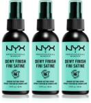NYX Professional Makeup Makeup Setting Spray Dewy спрей за фиксация 3x60ml
