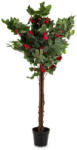 Art-Pol Dekoratív Camellia Tree Műanyag Zöld, Piros 130x70x70cm (179197)