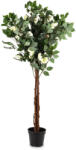 Art-Pol Dekoratív Camellia Tree Műanyag Zöld, Fehér 130x65x65cm (176105)