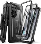 SUPCASE Samsung S25 Ultra Supcase Unicorn Beetle Pro Műanyag Telefonvédő 360°-Os Védelem, Műanyag Előlap, Fekete (843439156562 [25687754]) (843439156562 [25687754])