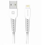 SWISSTEN 71505541 USB-A apa - Lightning apa Adat- és töltőkábel 1m - Fehér (71505541) (71505541)