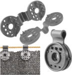 Malatec 20db - Rögzítő klipsz szőtt árnyékoló hálóhoz, 20 db/csomag, szürke