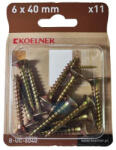 KOELNER 6x40 mm-es faforgácslapcsavar 11db/bliszter (B-UC-6040) (51657)