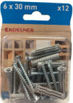 KOELNER UNIPLUG nylon dübel 6x30mm+ süllyf. csav. 4.5x50mm (B-UNIFIX-06+) (64446)