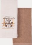 Luisa Moretti CAFE konyharuhák, 2 db Krém szín-bézs / Cream-Beige Szett (2 db, 40x60 cm-es)
