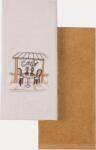 Luisa Moretti CAFE konyharuhák, 2 db Krém szín-Mustard / Cream-Mustard Szett (2 db, 40x60 cm-es)