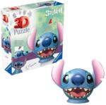 Ravensburger - Puzzle 3D Disney Stitch figurina Stitch cu urechi 72 piese (RVS3D11574) - ejuniorul