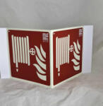  Tűzcsap panoráma jel 21x21 cm